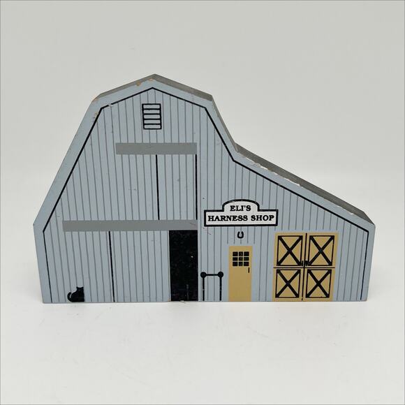 Vintage 1991 The Cat's Meow Eli's Harness Shop Ohio Amish Series - Picture 1 of 6